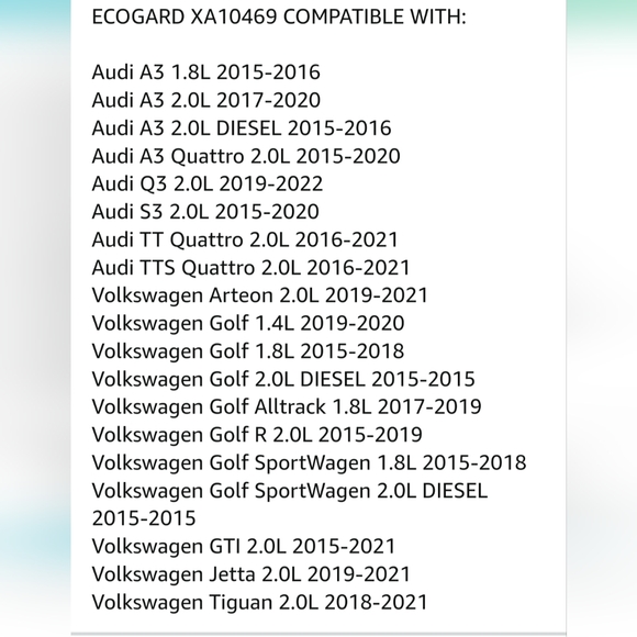 ECOGARD Auto Premium Air Filter XA10469 - Picture 9 of 11